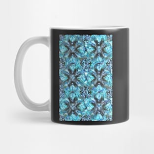 Auamarine Aesthetic Fractal Snowflake Pattern Mug